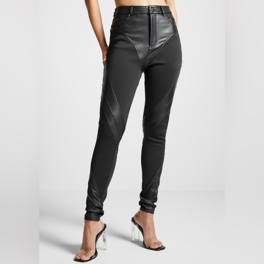 Leather Contour Leggings
